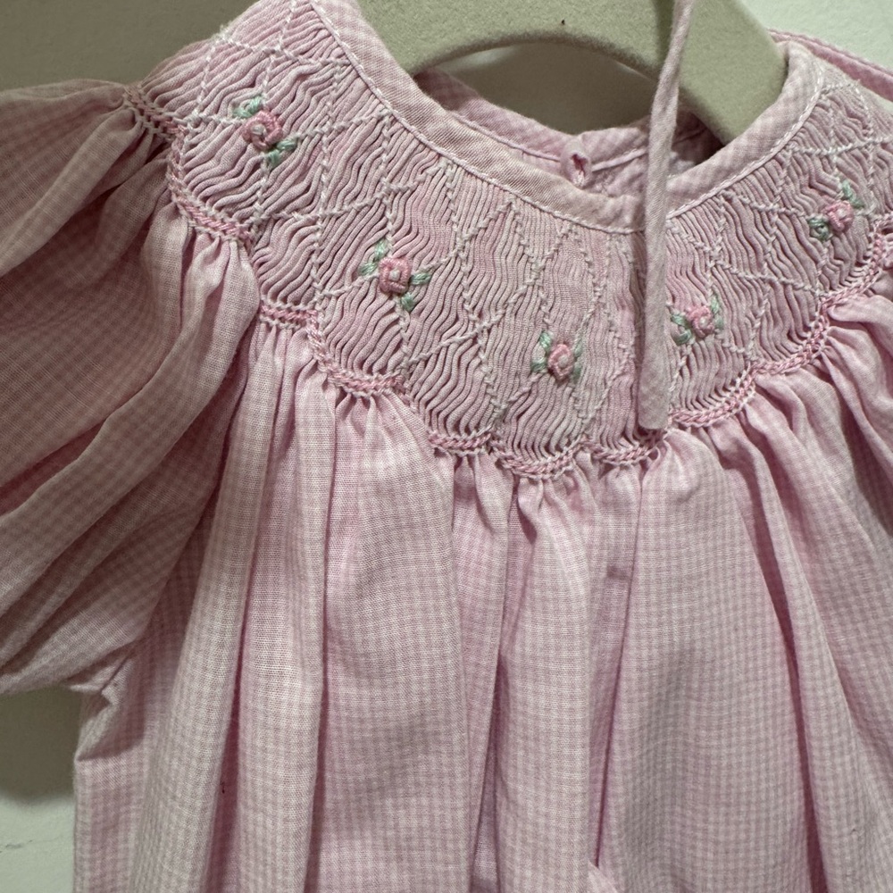 Petit Ami Light Pink Smocked set - Picture 2 of 4